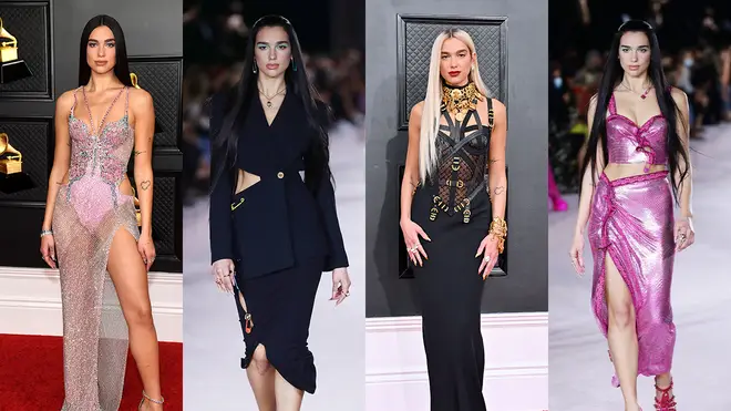 Dua Lip has been no stranger to Versace designs over the years