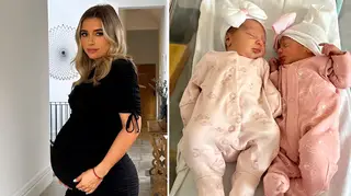 Dani Dyer has announced the names of her twin daughters