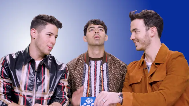 The Jonas Bros play finish the lyric