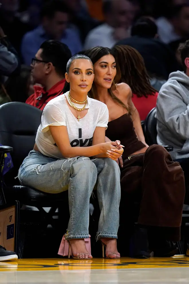 Kim Kardashian was spotted at several Lakers games