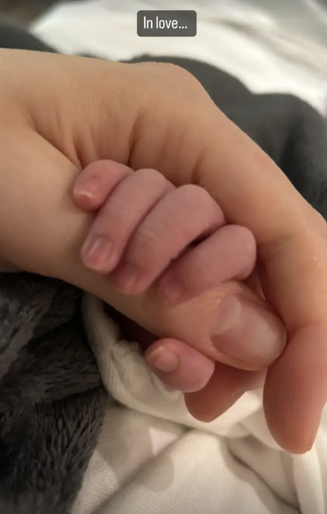 Jessie J posted the first photo of her baby boy