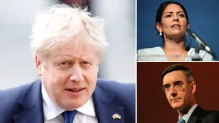 Boris Johnson's resignation honours list includes Dame Priti Patel and Sir Jacob Rees Mogg.