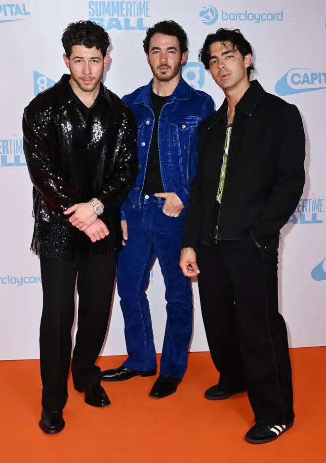 Jonas Brothers stunned on the #Capital STB red carpet