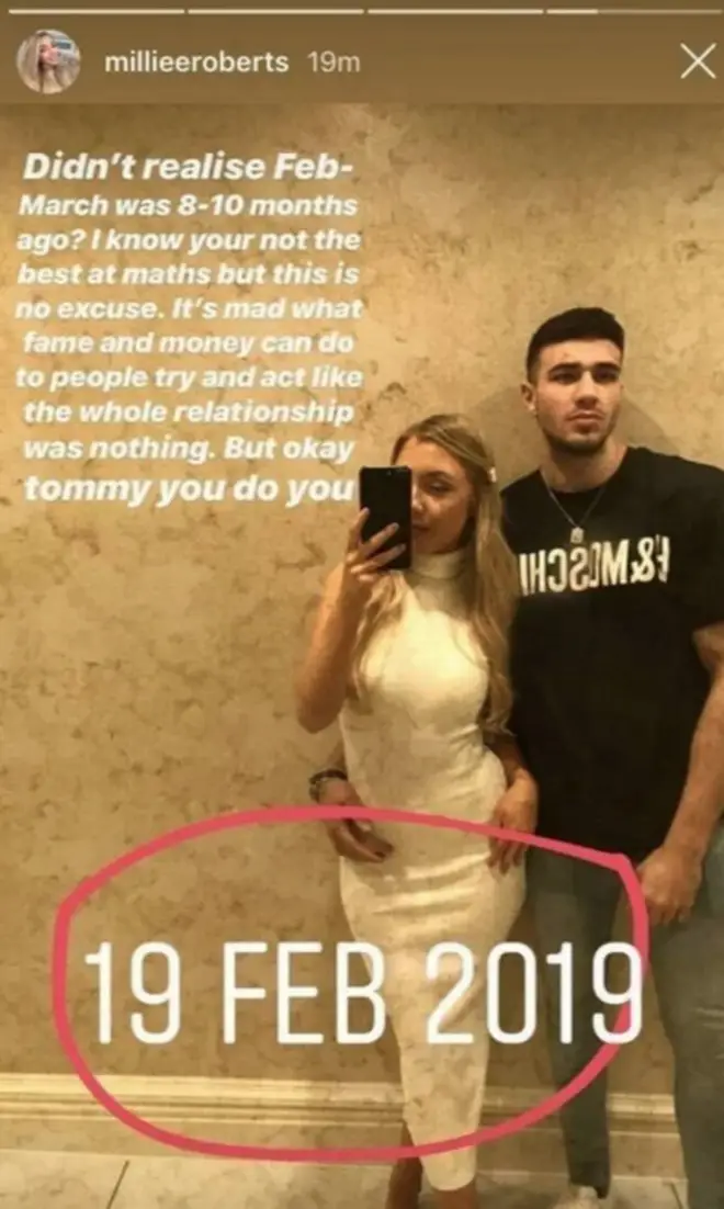 Tommy Fury's ex has spoken out about him going on Love Island