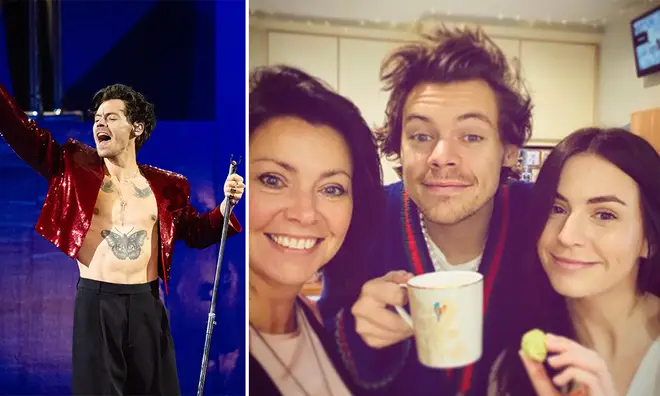 Harry Styles' mum and sister watched him perform at Wembley Stadium