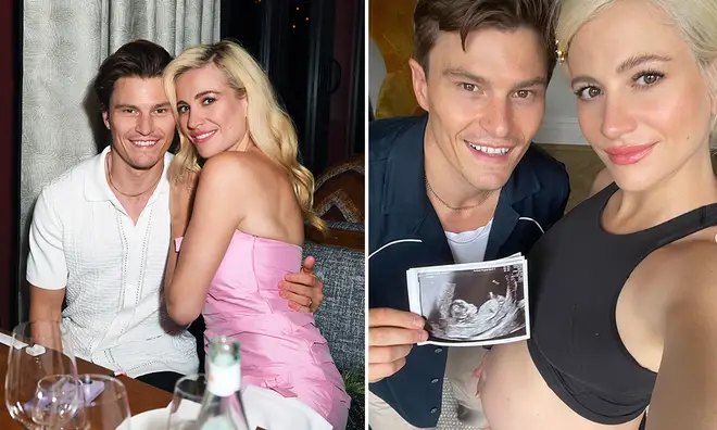 Pixie Lott is pregnant with her first baby with husband Oliver Cheshire