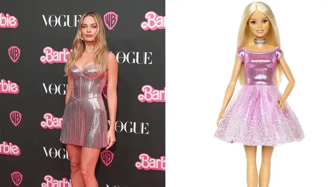 Margot's Barbie outfit in Australia was a vintage Versace mini