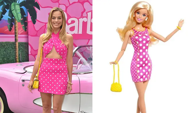 Margot's LA look was inspired by 'Pink & Fabulous' Barbie