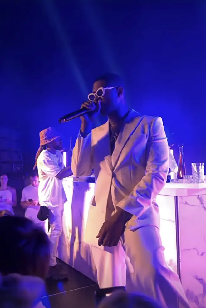 Usher performed at Michael Rubin's white party