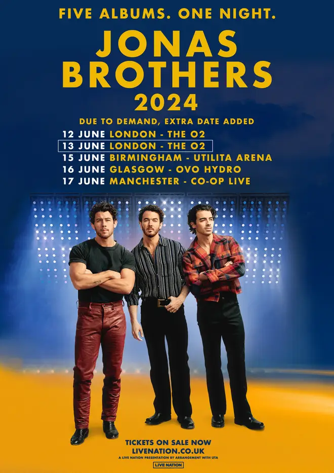 Jonas Brothers added an extra London date to their tour