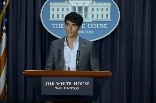 Taylor Zakhar Perez plays the son of the US President