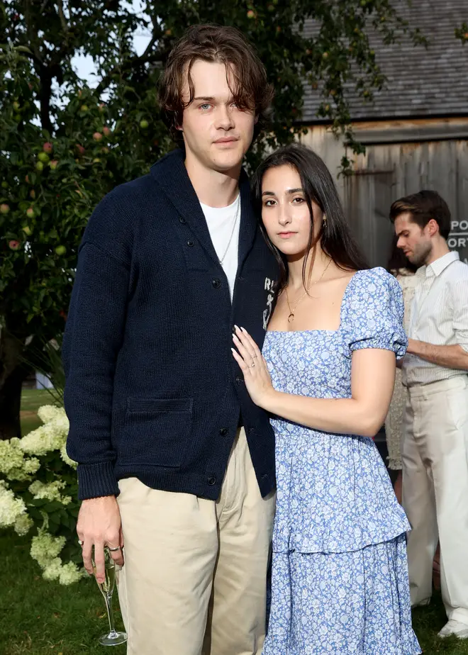 Christopher Briney and Isabel Machado at a Ralph Lauren event in July 2023