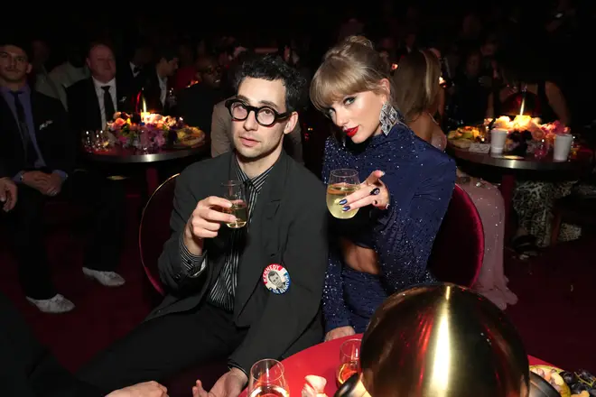 Jack Antonoff and Taylor Swift at the 2023 Grammys