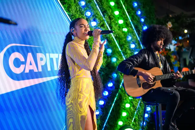 Leigh-Anne performing 'Don't Say Love' for Capital Up Close