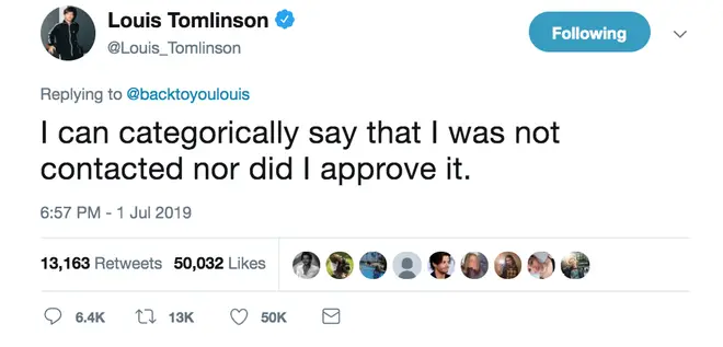 Louis Tomlinson has responded to the backlash over the Euphoria scene