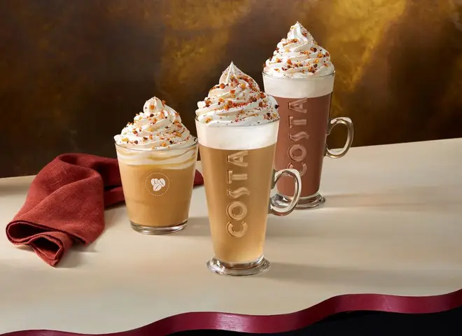 Costa has launched their Maple Hazel Latte for their 2023 autumn menu