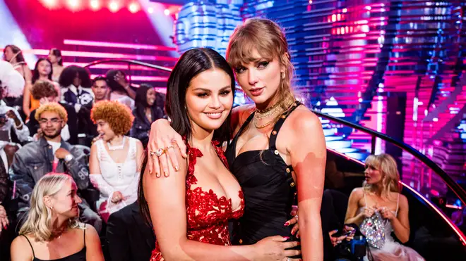 Taylor Swift and Selena Gomez at the MTV VMAs 2023