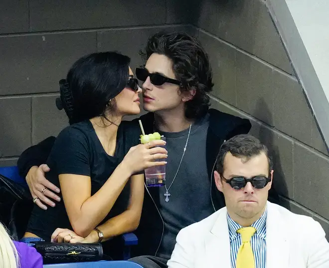 Kylie Jenner and Timothée Chalamet at the 2023 US Open Tennis Championships
