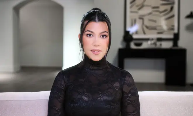 Kourtney Kardashian in a scene from The Kardashians