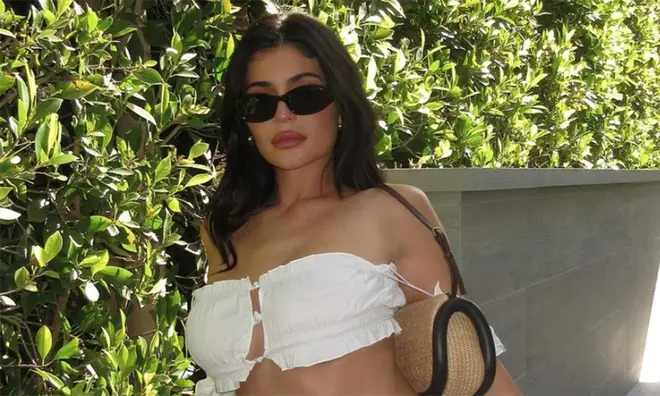 Kylie Jenner white bikini