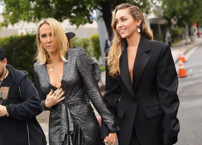 Tish Cyrus walked down the aisle to one of Miley's new songs