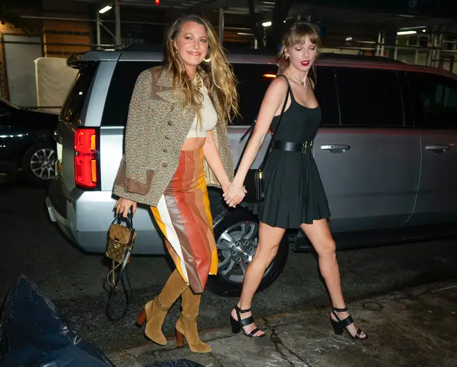 Blake Lively and Taylor Swift hang out the day before watching the Kansas City Chiefs in the VIP box