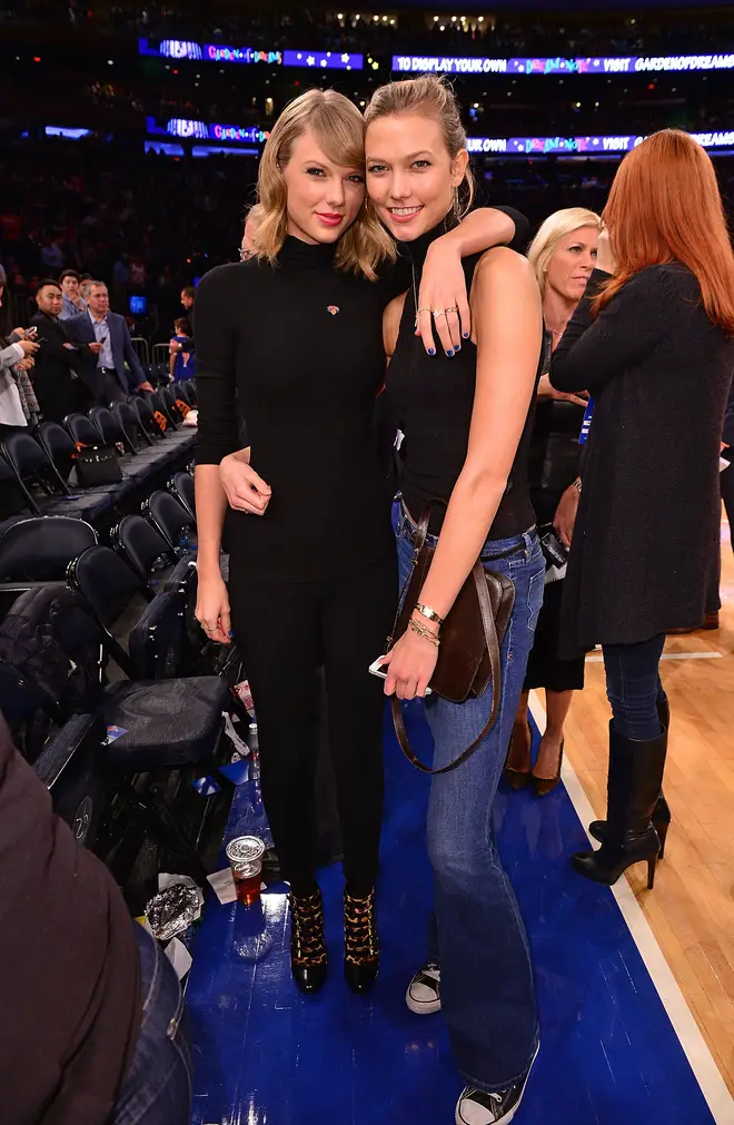 Taylor Swift and Karlie Kloss pictured together in, 2014