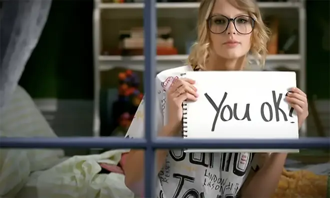 Taylor Swift from the video for You Belong With Me 