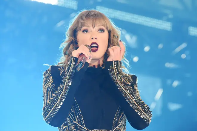 Taylor Swift performing at the Reputation Stadium Tour in Tokyo