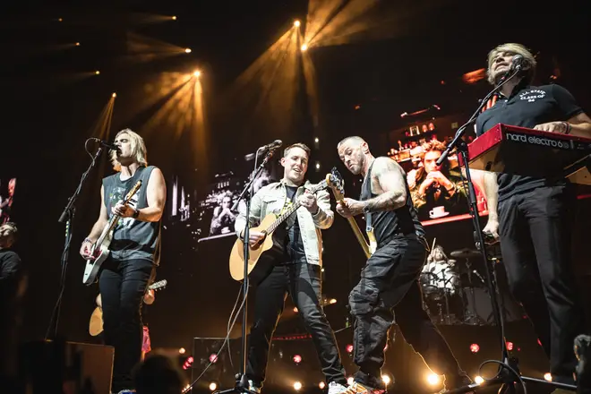 Chris Stark performed with Busted at The O2