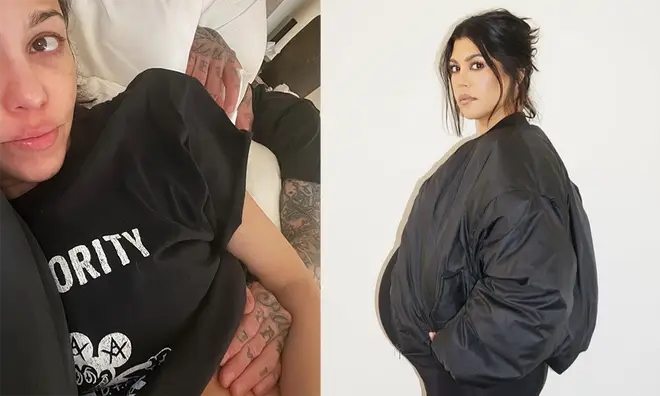 Kourtney Kardashian shares baby bump images as her due date gets closer