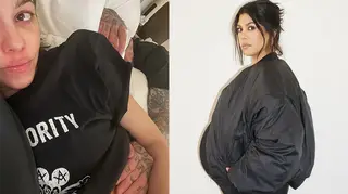 Kourtney Kardashian shares baby bump images as her due date gets closer