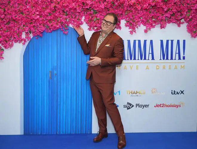Alan Carr poses in photo call for new ITV show, Mamma Mia! I Have a Dream