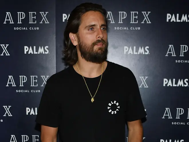 Scott Disick with a beard at a nightclub