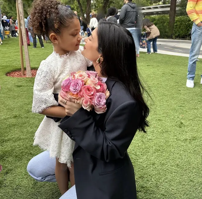 Kylie goes to Stormi's pre-kindergarten graduation