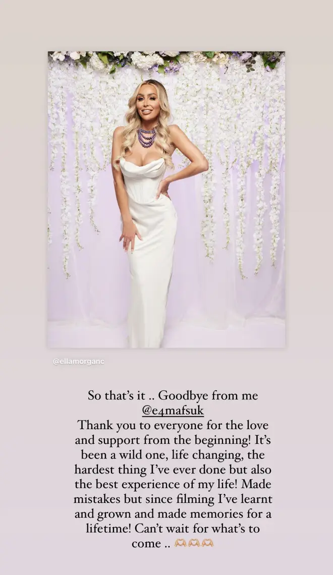 Ella Morgan addresses her MAFS exit