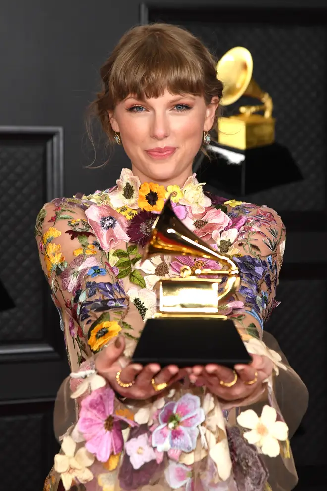 Taylor Swift wins the Grammy for Album of the Year for 'Folklore'
