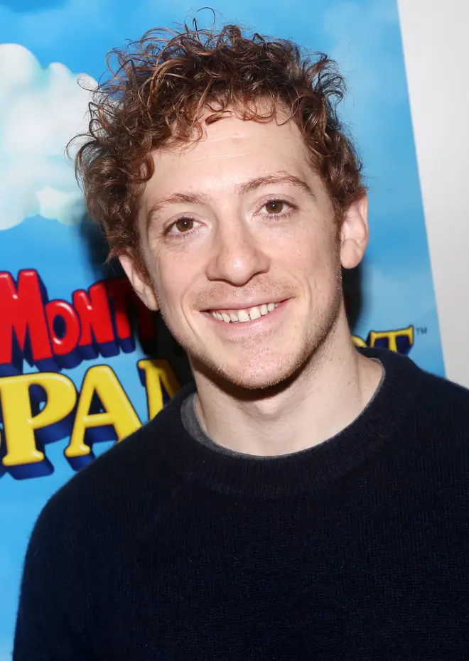Ethan Slater stars in Monty Python's Spamalot on Broadway – which Ariana recently went to watch him in
