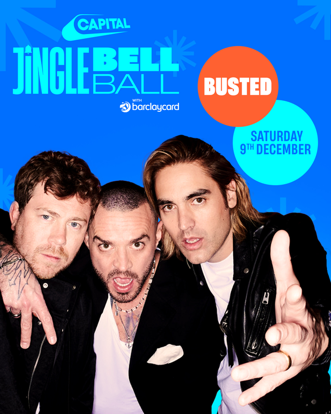 Busted are joining Capital's Jingle Bell Ball with Barclaycard 2023