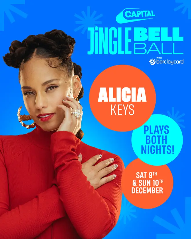 Alicia Keys is joining Capital's Jingle Bell Ball with Barclaycard 2023 for both days