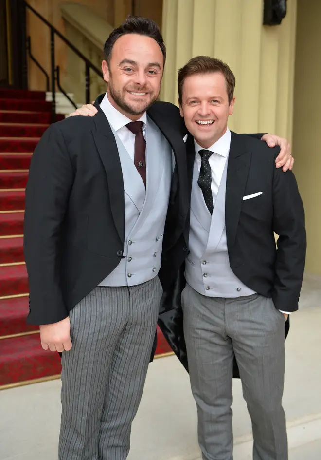 Ant is three inches taller than his presenting partner Dec