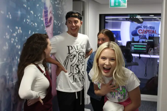 Zara Larsson is pranked by two 'super fans'
