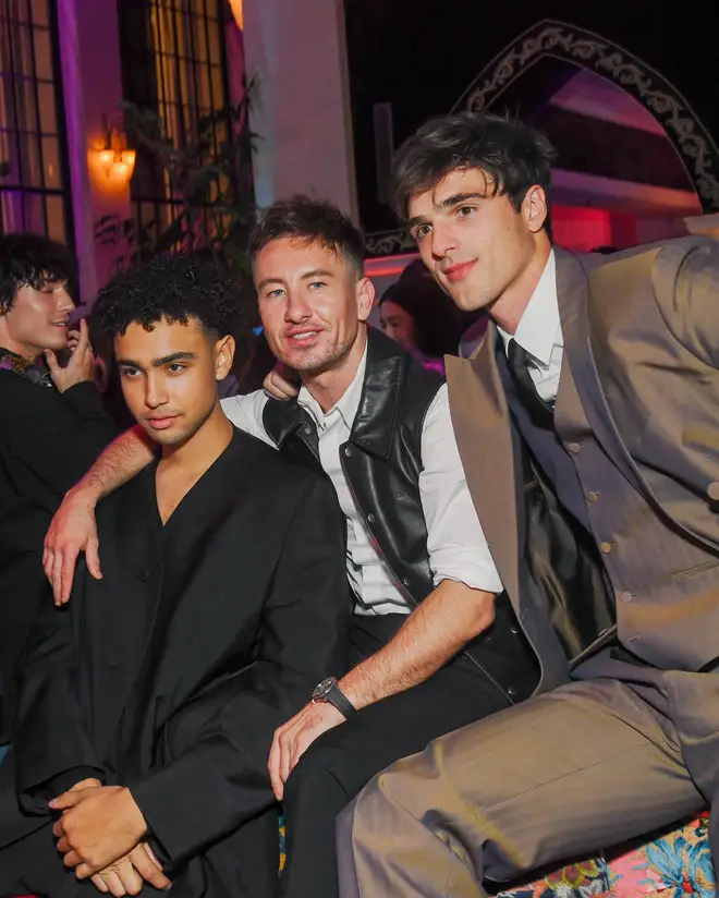 Archie Madekwe, Barry Keoghan and Jacob Elordi at the "Saltburn" premiere after party