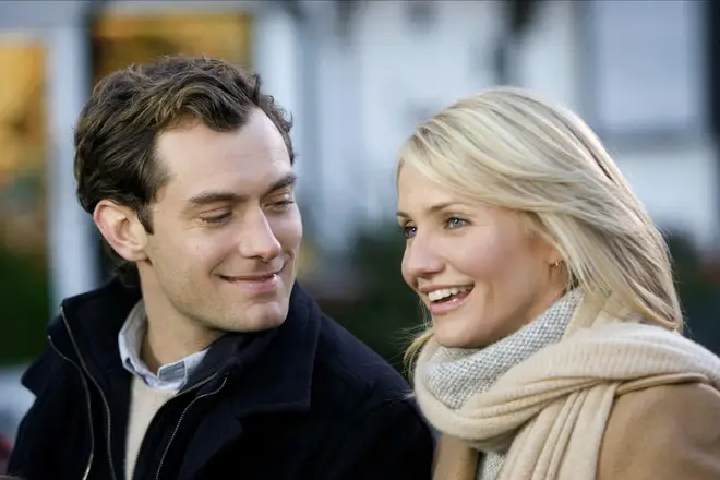 Jude Law and Cameron Diaz in The Holiday as Graham and Amanda