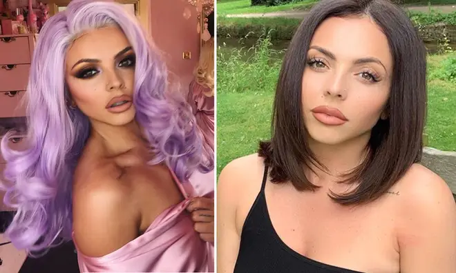Jesy Nelson has ditched the pink hair for a short brown bob