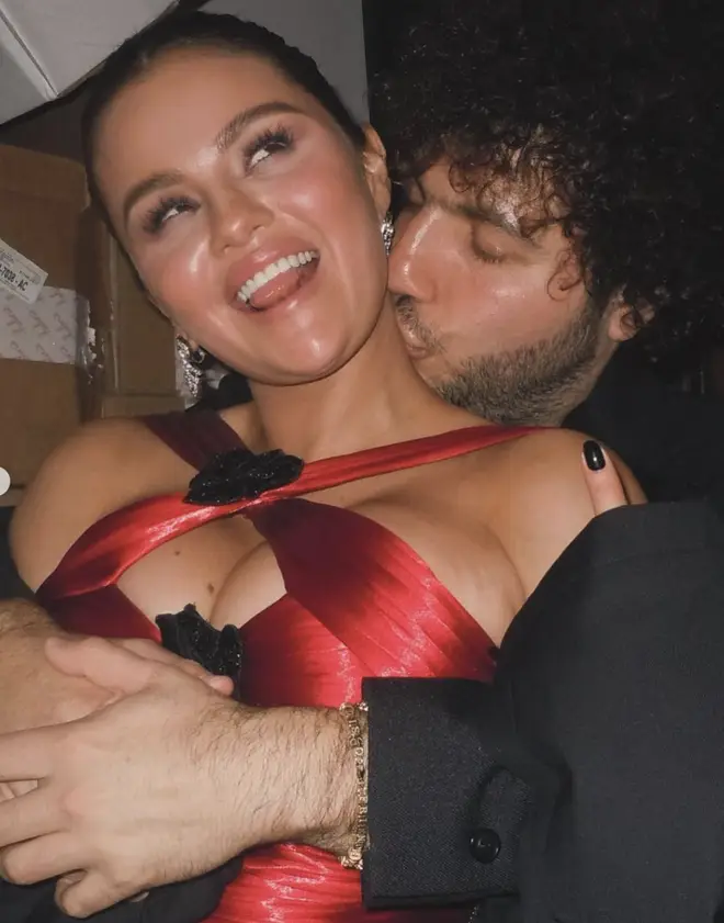 Selena Gomez and Benny Blanco after the Golden Globes