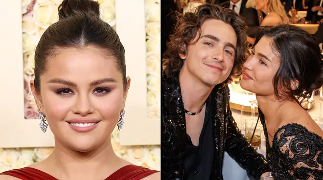 A source says Selena Gomez was "absolutely not" gossiping about Timothée and Kylie at the Golden Globes