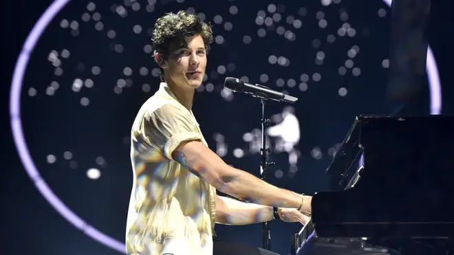 Shawn Mendes takes to the stage during his 2019 tour