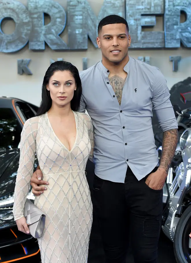 Luis Morrison and his ex Cally Jane Beech attend premiere back in 2017