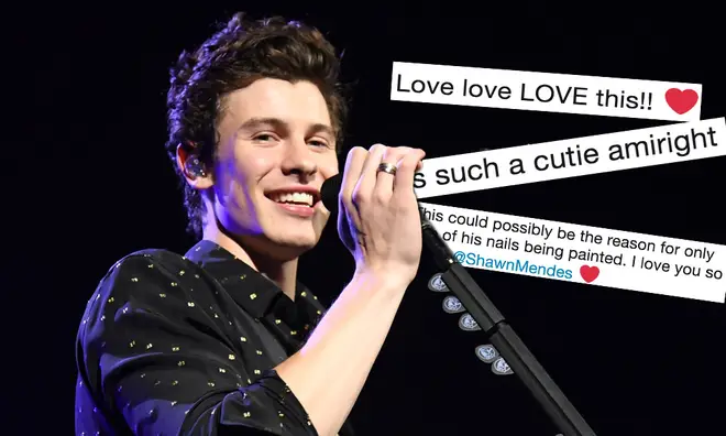 Shawn Mendes's fans loved the reason he had two painted nails